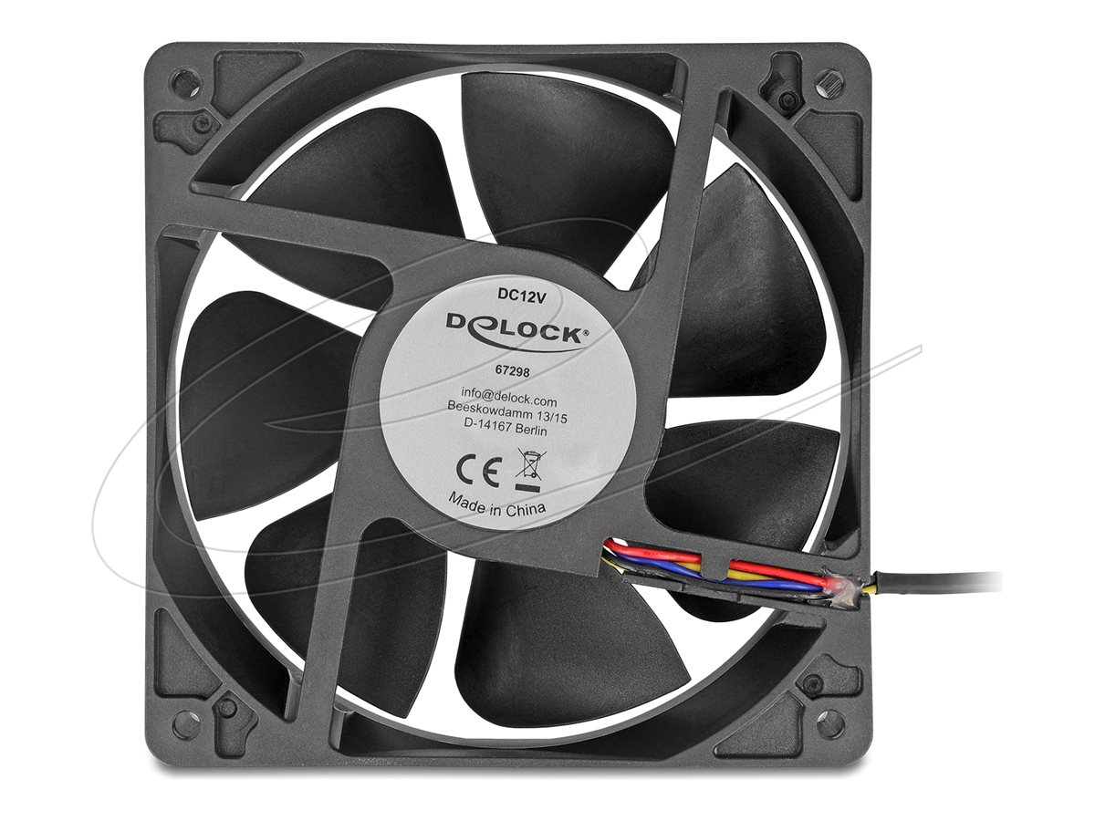 DeLOCK Fan 1-pack Sort 120 mm