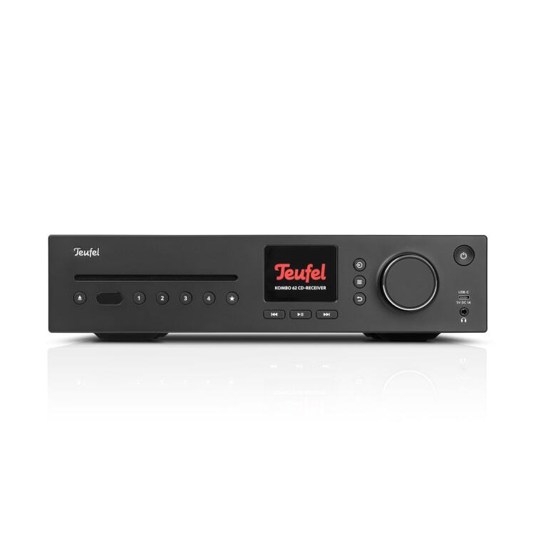 Teufel KOMBO 62 Mk2 CD-Receiver, 3.5mm, AAC, DAB+, FM, CD-afspiller, CD, CD-R, 230 V