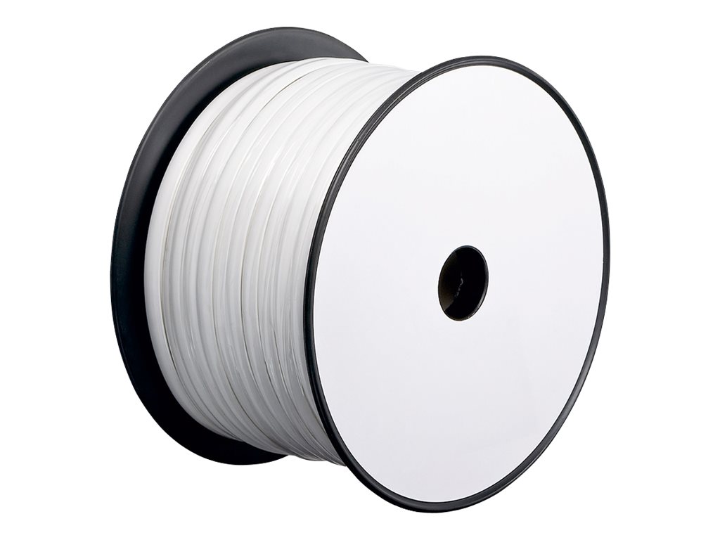 Telefonledning - 6 x 0,08mm² FK4 CCA trådet, Hvid (100m)