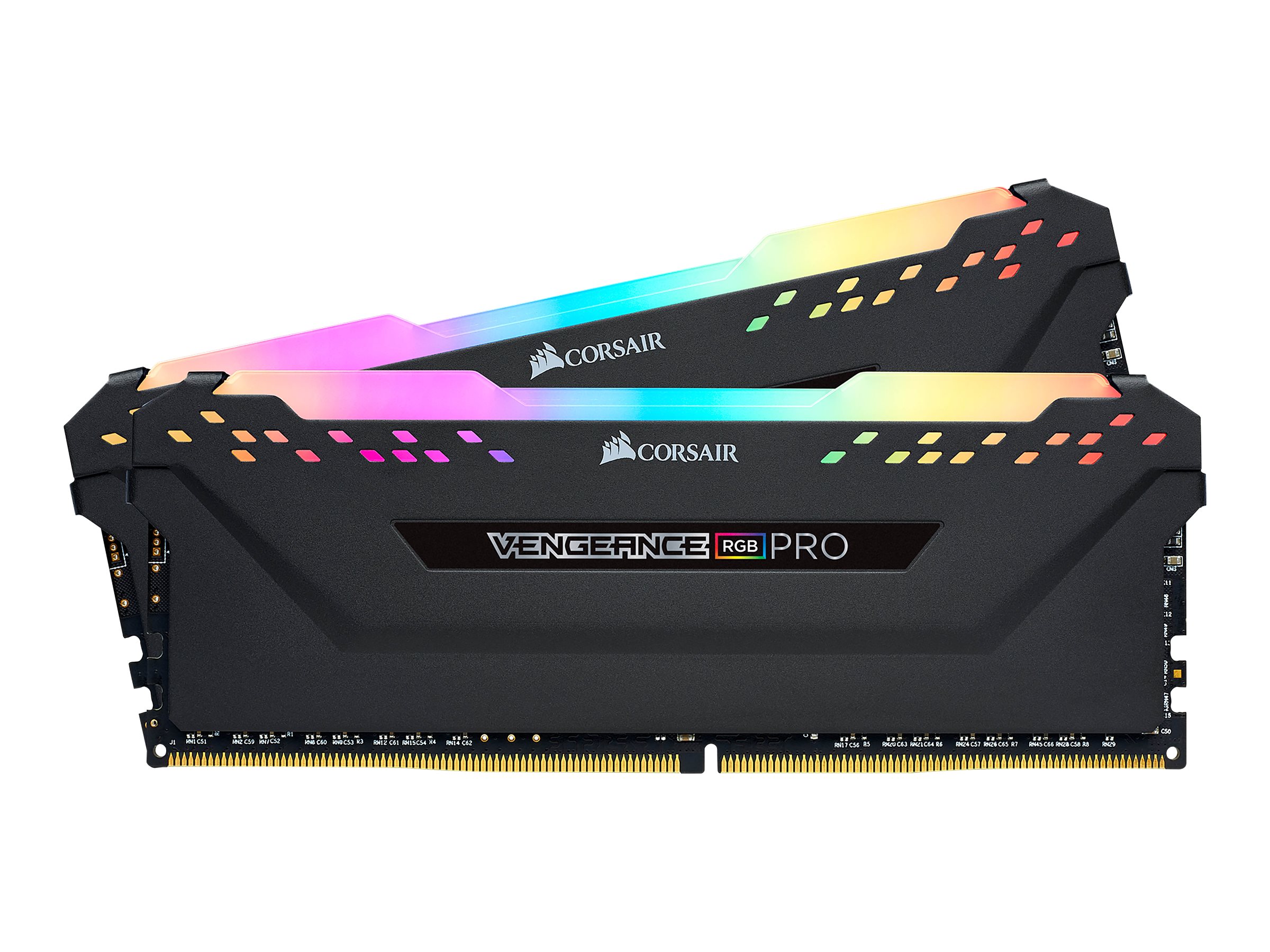 Corsair Vengeance RGB PRO DDR4-2666 - 16GB - CL16 - Dual Channel (2 pcs) - Intel XMP - Sort med RGB