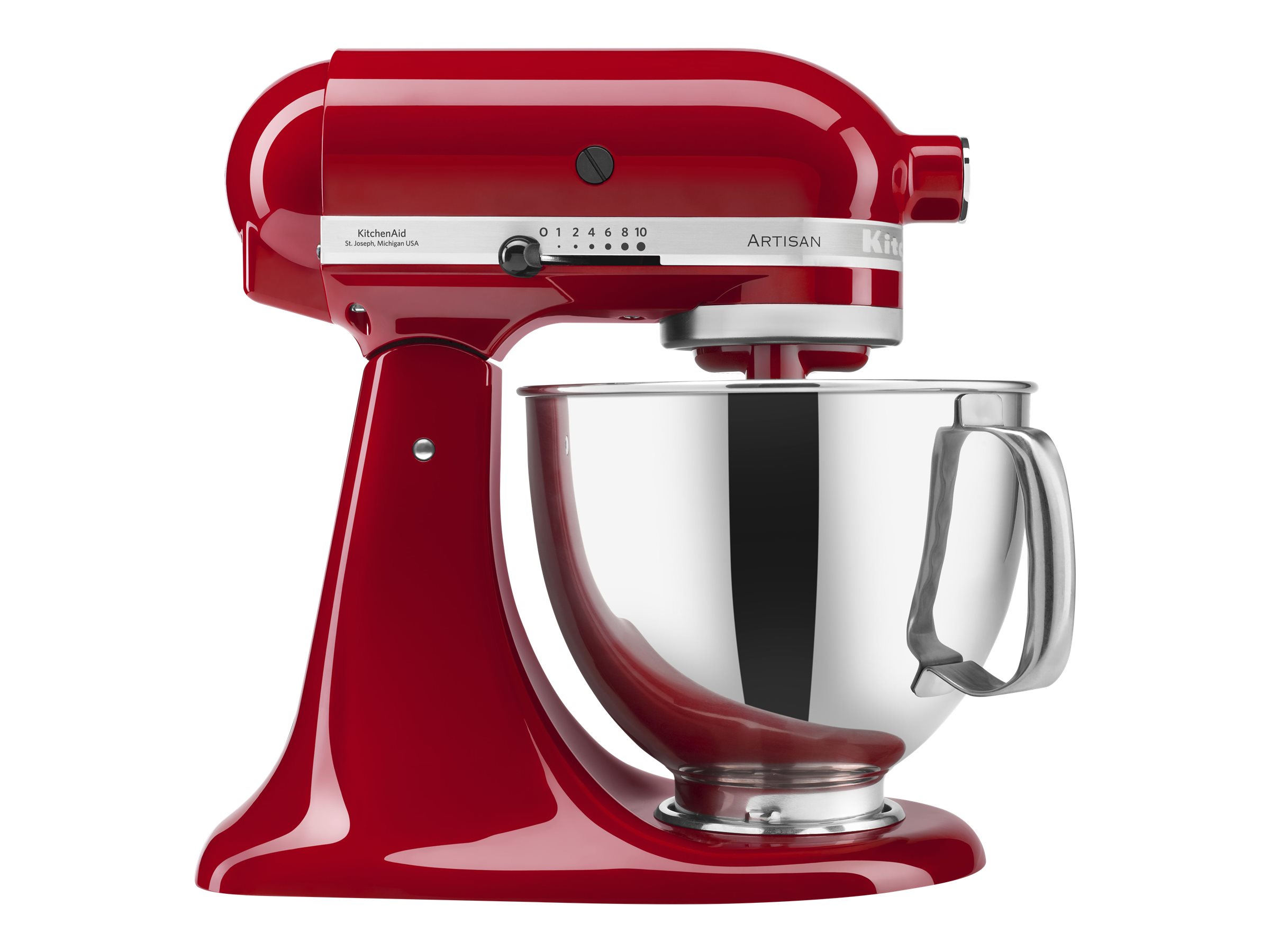 KitchenAid Artisan 5KSM175 køkkenmaskine med ekstra tilbehør 4,8 L Empire red