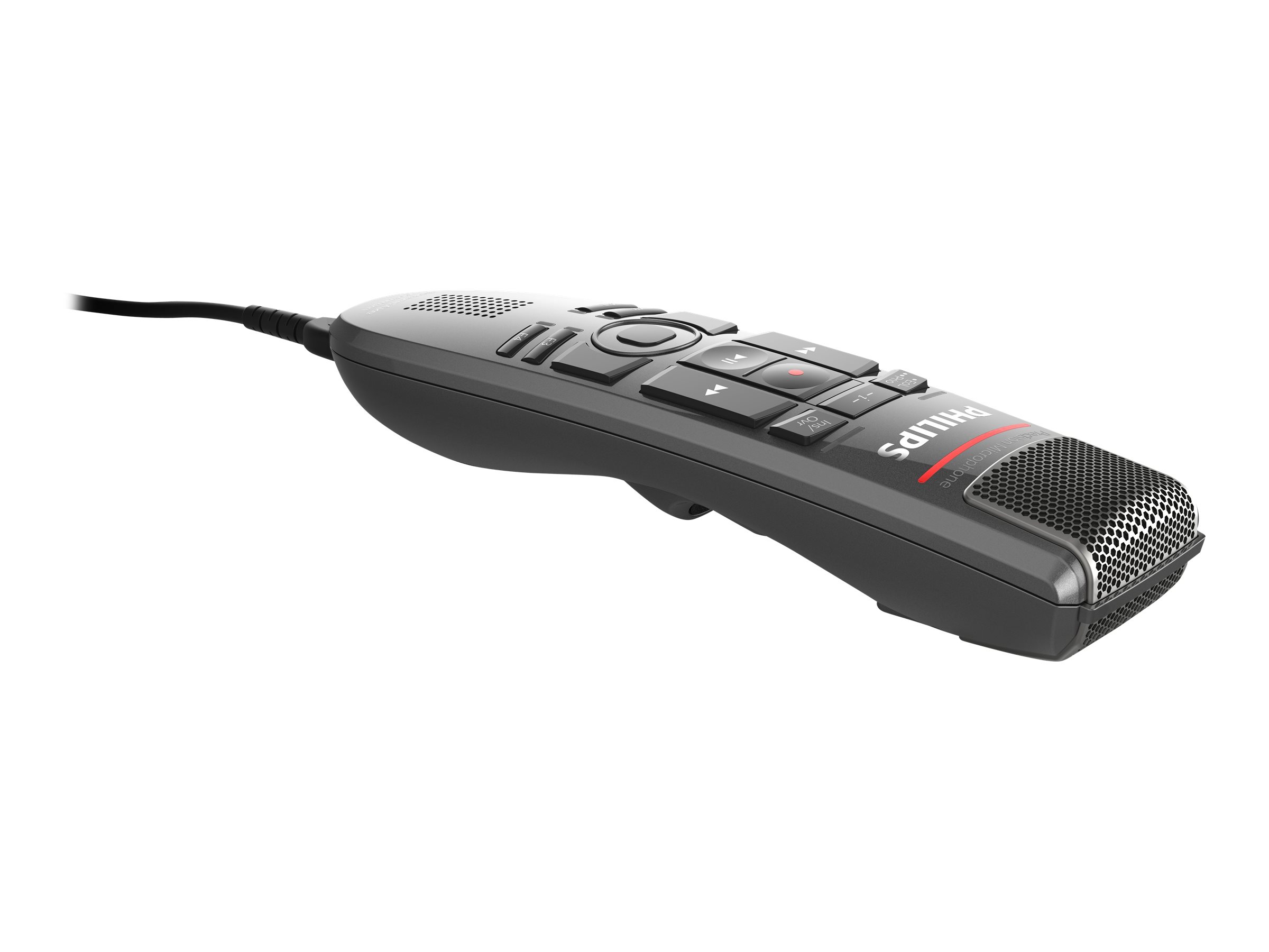 Philips SpeechMike Premium Touch SMP3700 Højttalermikrofon Kabling Sort Grå