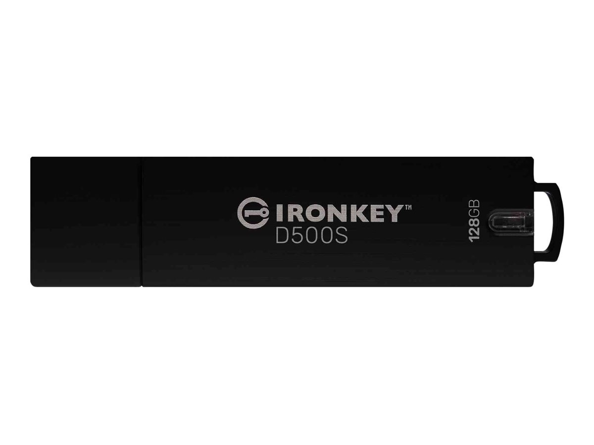 Kingston IronKey D500S 128GB USB 3.2 Gen 1 USB stick Sort billede