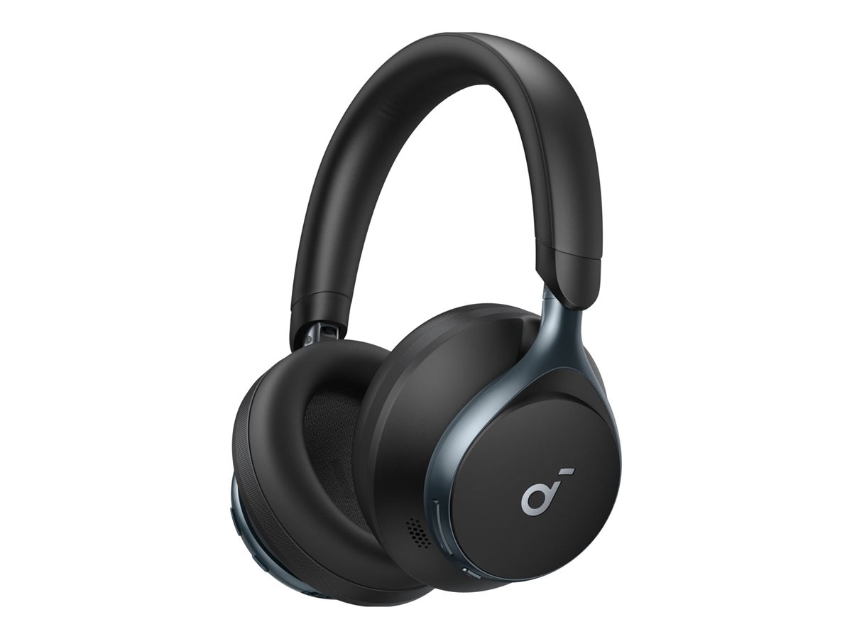 Soundcore Space One, Kabel & trådløs, Opkald/musik, 259 g, Headset, Sort