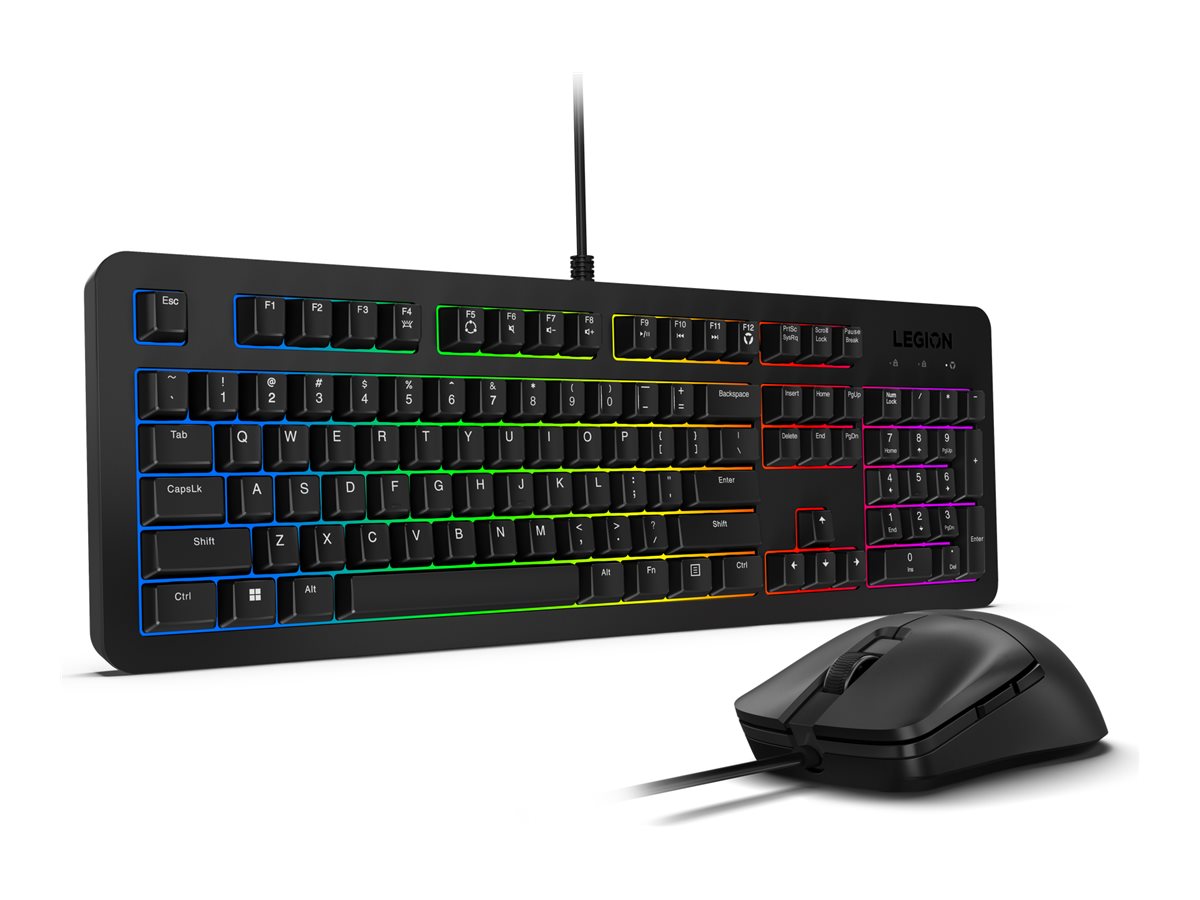 Lenovo Legion KM300 RGB Sæt med mus og tastatur Membran 5 zone RGB Kablet Amk. engelsk