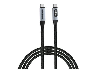 Verbatim USB Type-C kabel 1.2m Sort Sølv