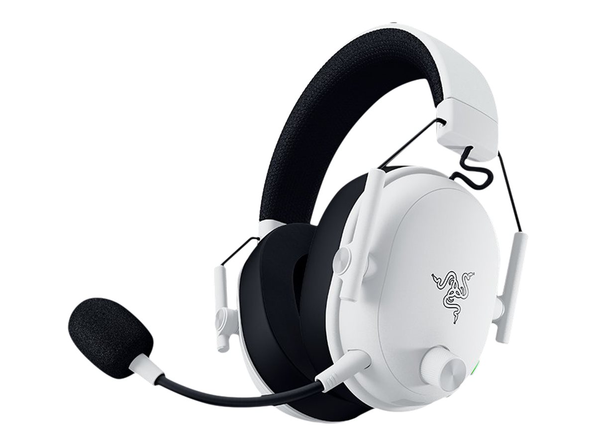 Gaming headset Razer BlackShark V3 - kablet & trådløst, hovedbøjle, USB Type-A/Bluetooth, hvid
