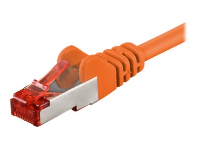 Goobay Netværkskabel CAT 6, S/FTP (PiMF), orange, 3 m kobberbeklædt aluminiumleder (CCA)