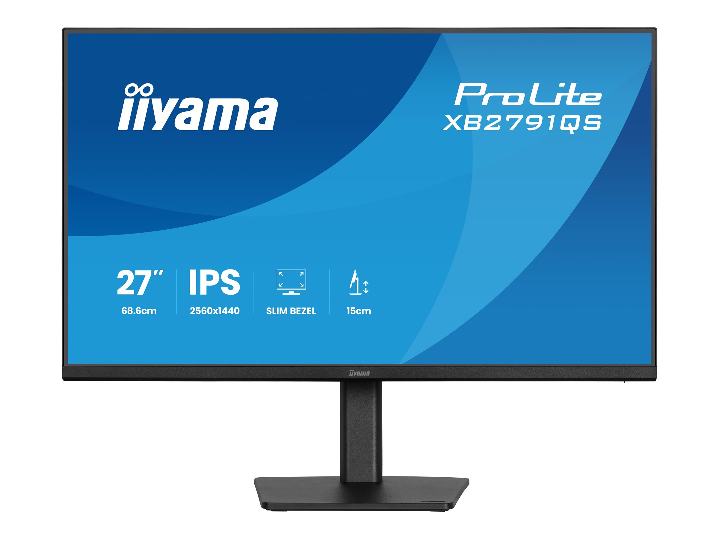 iiyama ProLite XB2791QS-B1 27" IPS 2560 x 1440 (2K) HDMI DisplayPort 75Hz