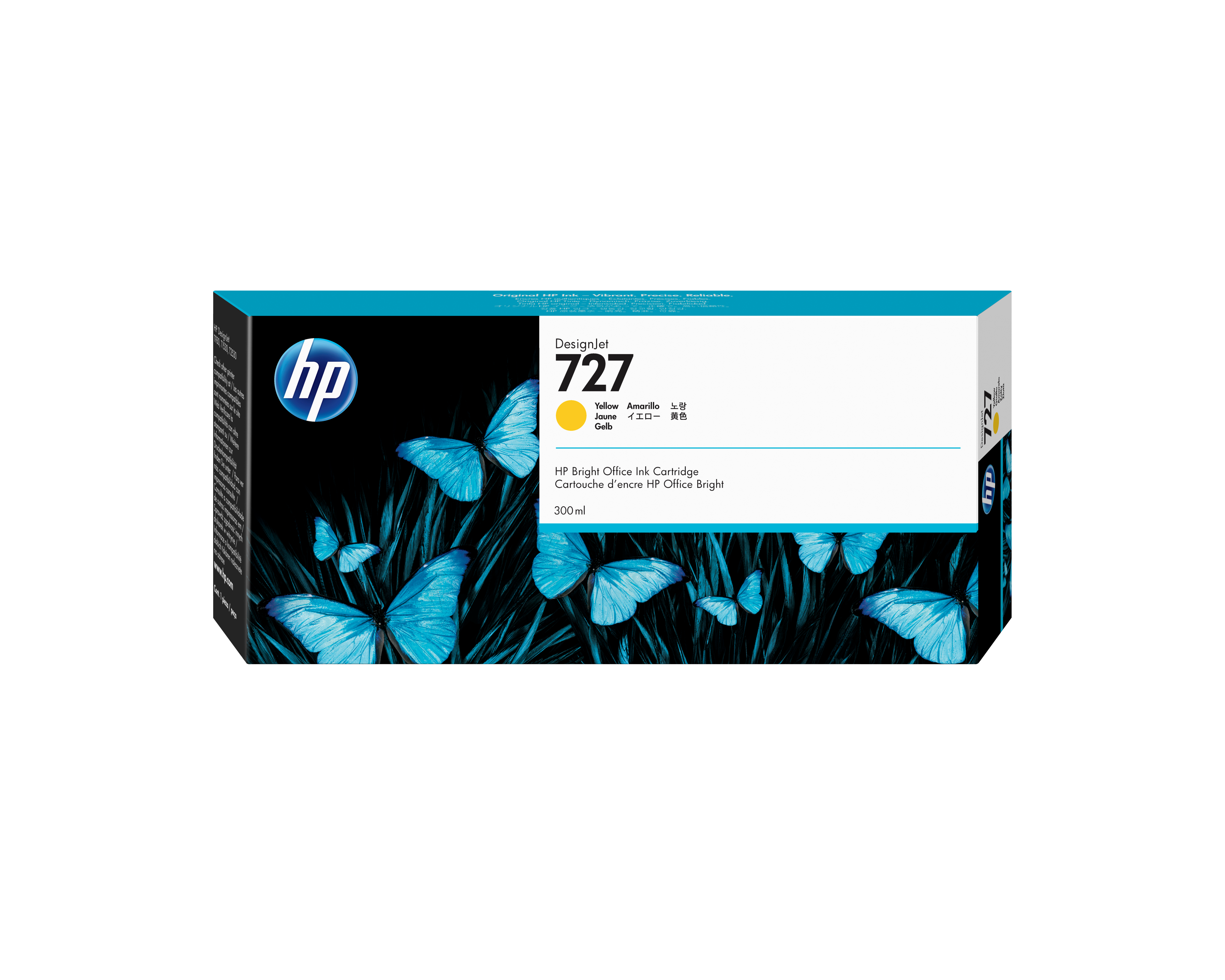 HP 727 Gul Blæk F9J78A billede