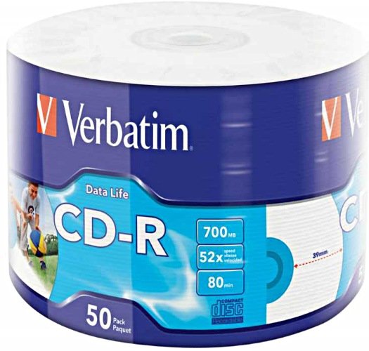 Verbatim DataLife - 50 x CD-R - 700 MB (80 min) 52x - printbar overflade - spindle