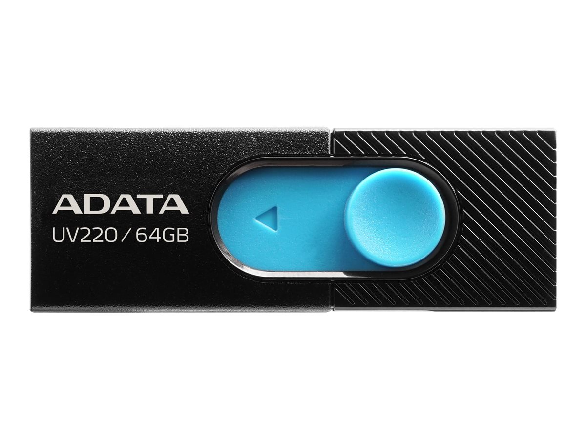 ADATA UV220 64GB USB 2.0 USB stick Sort Blå
