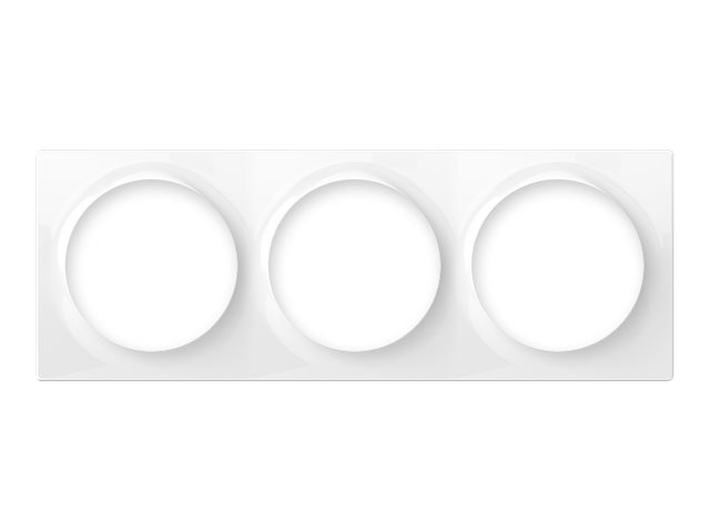 Fibaro Walli Tredobbelt dækplade Hvid