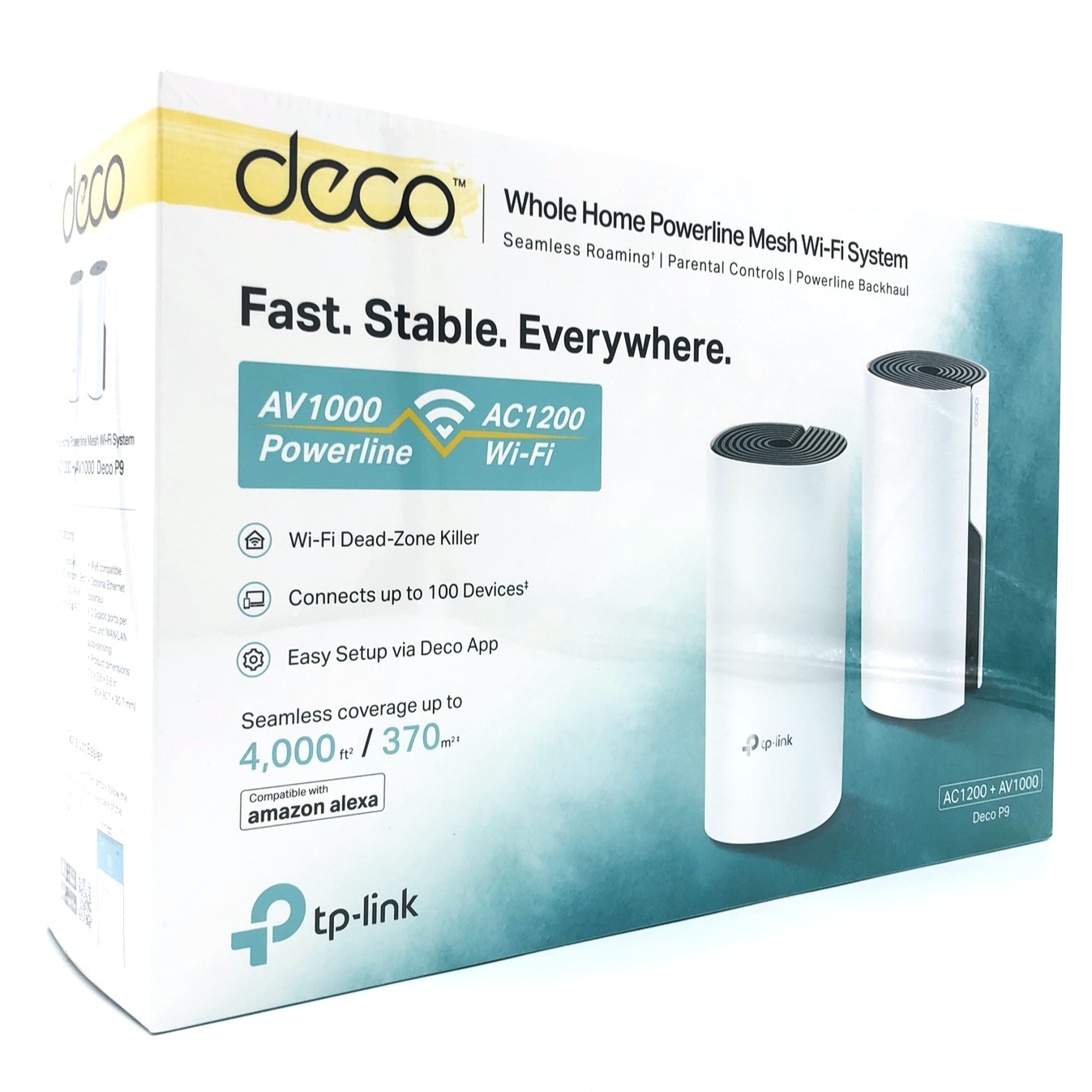 TP-Link Deco P9 (2-pack), Hvid, Intern, Mesh-system, Strøm, Dual-band (2,4 GHz / 5 GHz), Wi-Fi 5 (802.11ac)