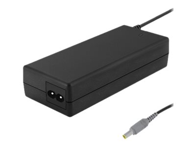 Strømforsyning til bærbar - Qoltec 90 W, sort (IBM/Lenovo)