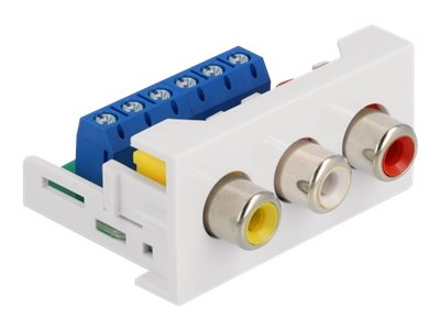 Delock Easy 45 - klik i-modul - hvid, RAL 9003