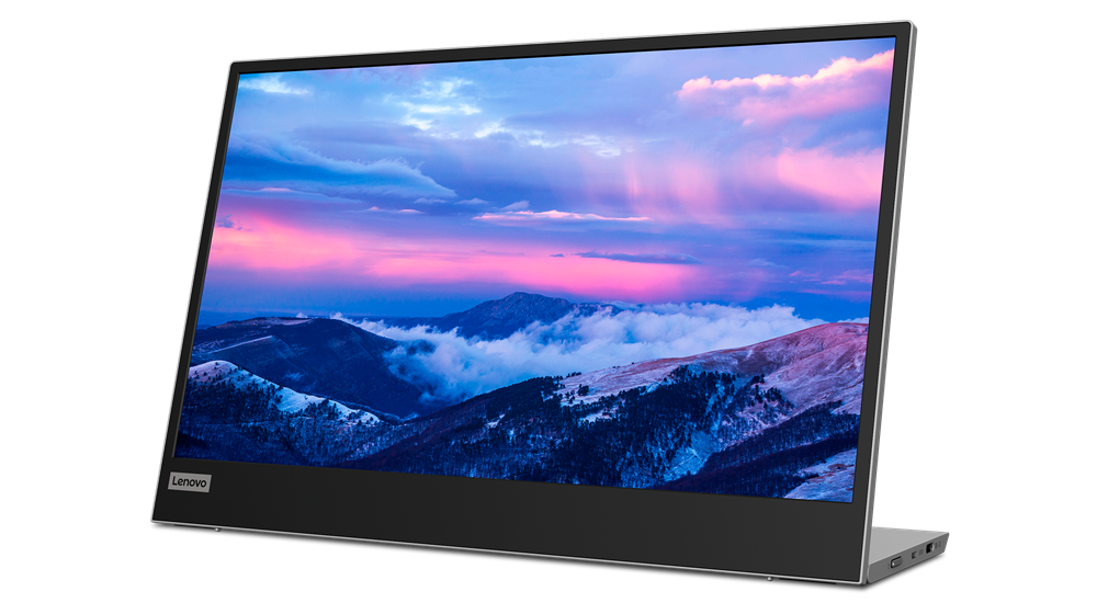 Lenovo L15 15,6" Full HD IPS bærbar skærm - sort/grå