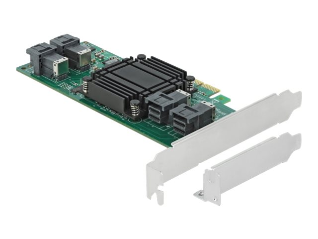 Delock PCI Express x8 Card to 4 x internal SFF-8643 NVMe - Low Profile Form Factor - Lagringskontrol - U.2 NVMe - lavprofil - PCIe 3.0 x8