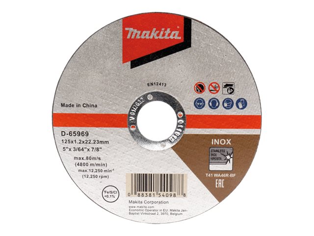 Makita D-65969 - THIN CUT-OFF WHEEL 125x22.23 - 1 pcs.