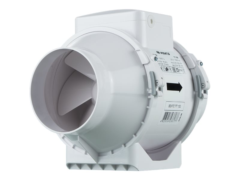 VENTS TT 100 Udstødningsblæser Vægmonteret Gulvstående Hvid