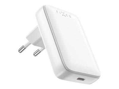 FIXED Slim - Strømforsyningsadapter - GaN - 30 Watt - 3 A - PD 3.0 (24 pin USB-C) - hvid