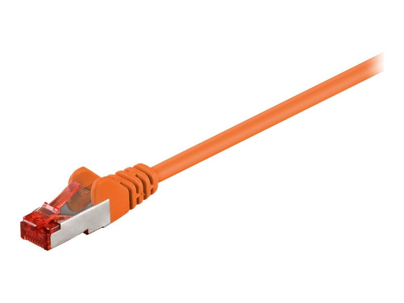 Goobay Netværkskabel CAT 6, S/FTP (PiMF), orange, 10 m kobberbeklædt aluminiumleder (CCA)