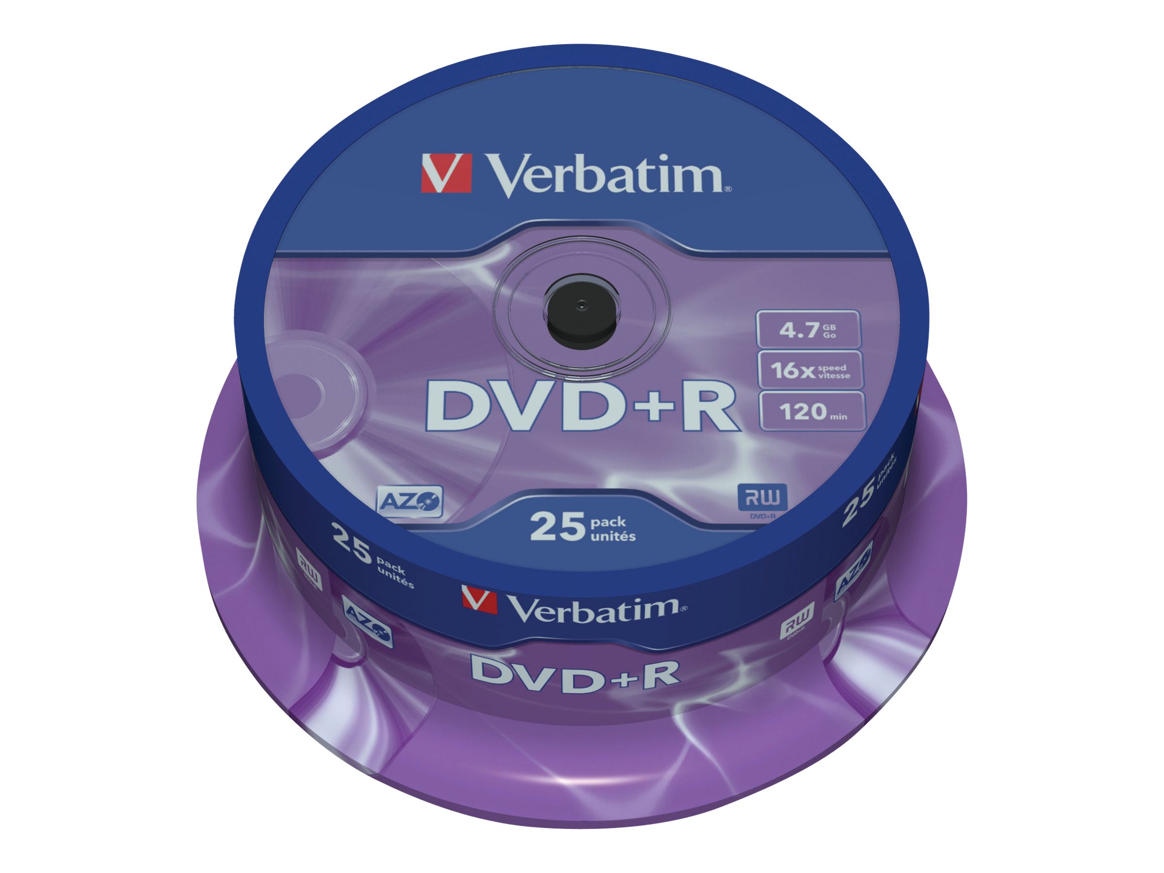 Verbatim DataLifePlus - 25 x DVD+R - 4.7 GB 16x - spindle