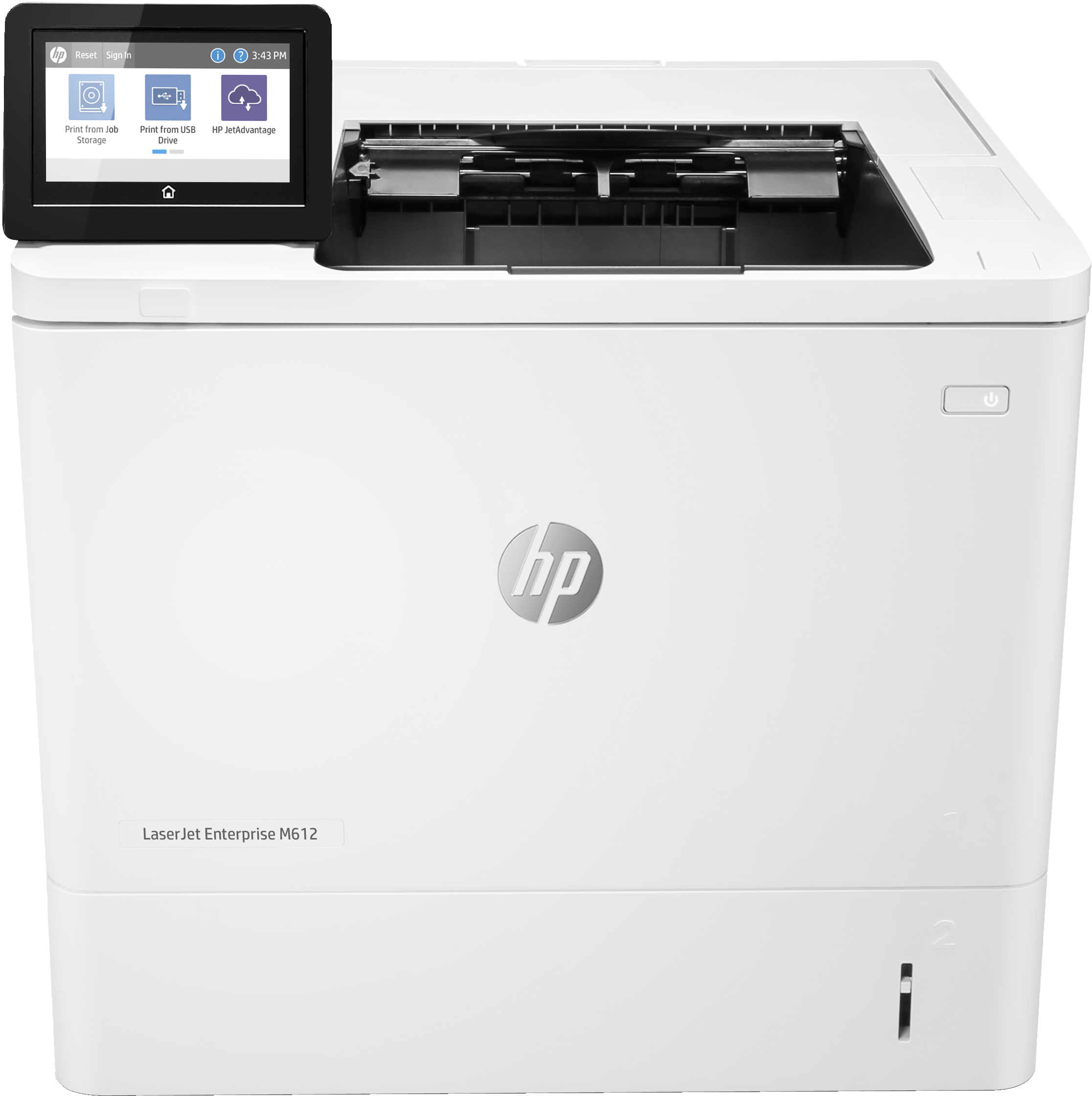 HP LaserJet Enterprise M612dn - Printer - S/H - Duplex - laser - A4/Legal - 1200 x 1200 dpi - op til 71 spm - kapacitet: 650 ark - USB 2.0, Gigabit LAN, USB 2.0 vært