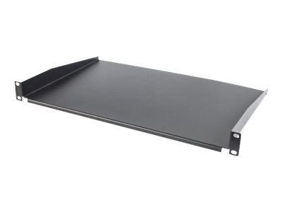 Intellinet 19" Cantilever Shelf, 1U, Shelf Depth 300mm, Non-Vented, Black Rackhylde Sort