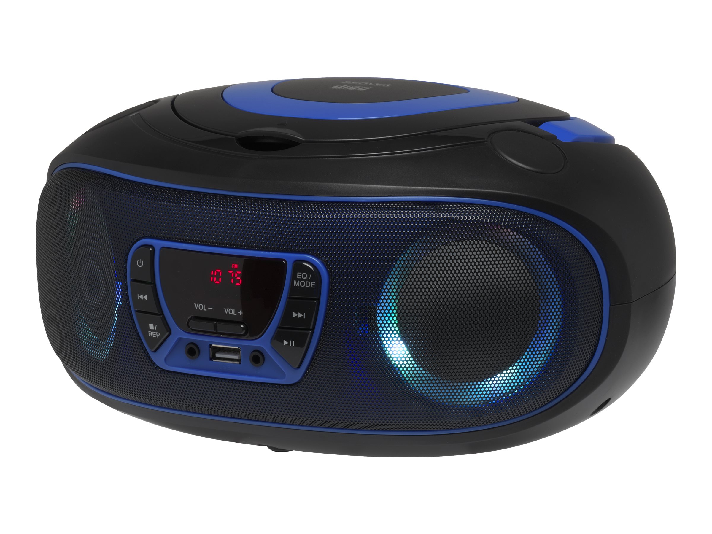 DENVER TCL-212BT - Blue - Boombox - CD - FM - USB - Bluetooth