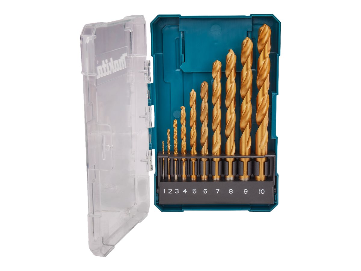 Makita D-72849 Drill Bit Set - For Metal - 10 Pieces