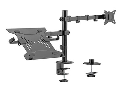 Gembird Monitor Arm & Notebook Tray - 1 x monitor 17"-32" & 1 x notebook 15.6"