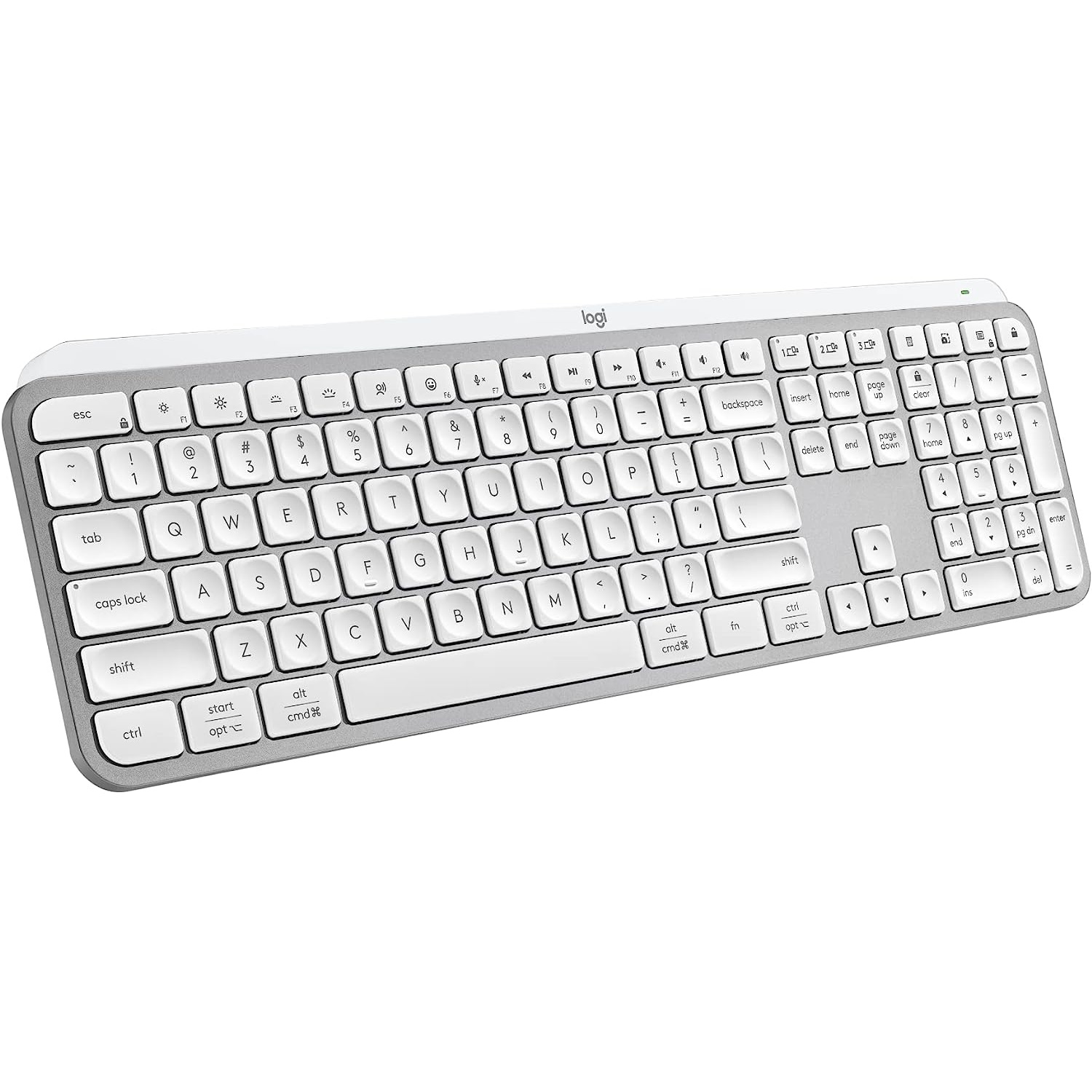 Logitech MX Keys S Pale Grey - US - Tastatur - Amerikansk engelsk - Grå