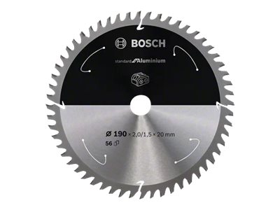 Bosch Standard for Aluminium-rundsavklinge til batteridrevne save 190x2/1,5x20 T56