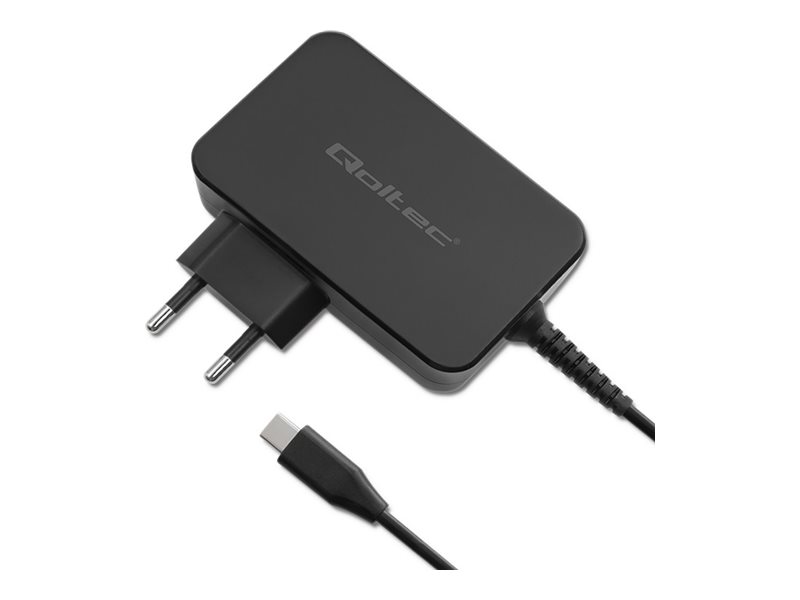 Qoltec GaN POWER PRO Strømadapter - AC / USB-C 100Watt