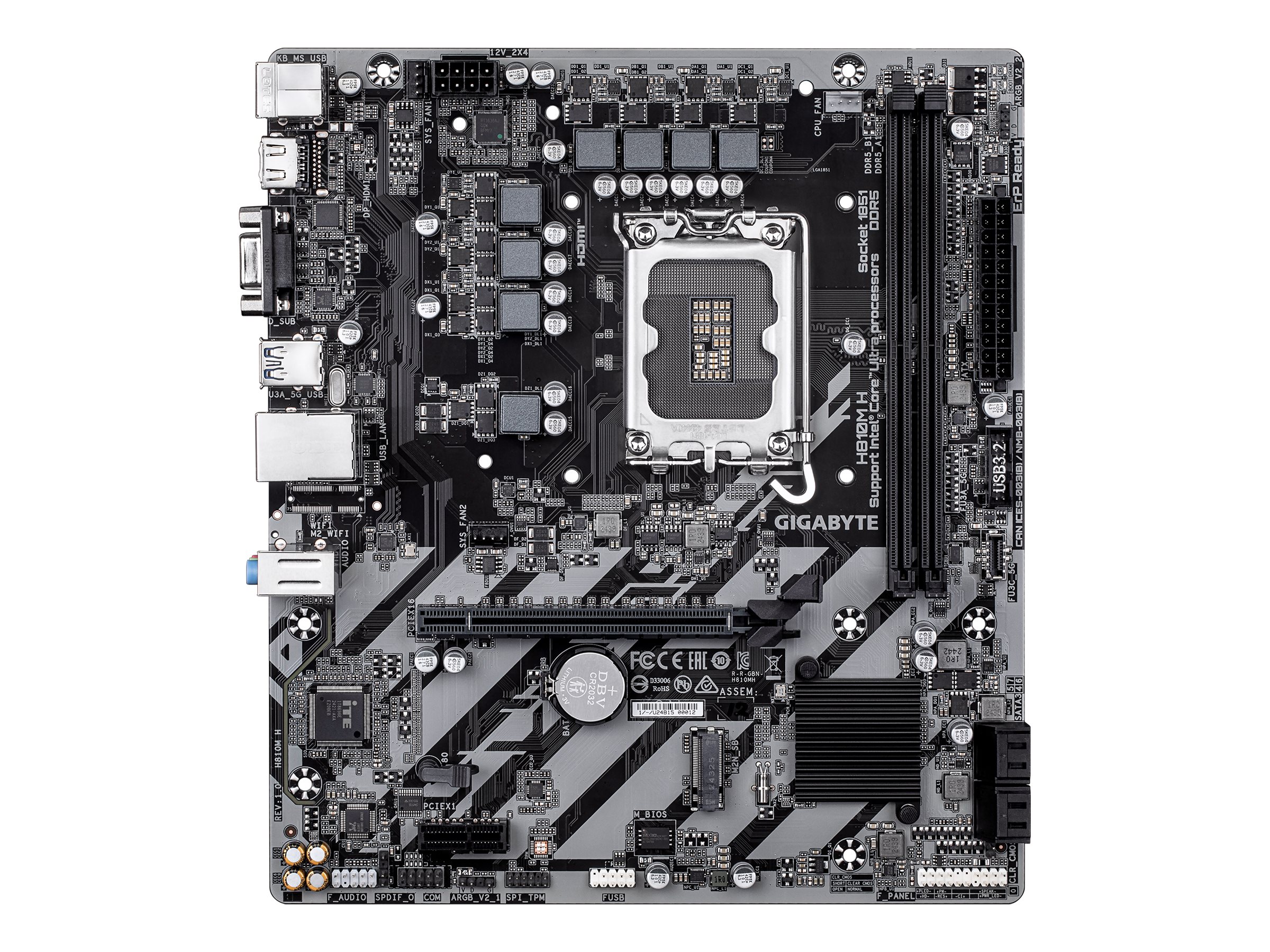 Gigabyte H810M H Micro ATX LGA1851 sokkel Intel H810 Express