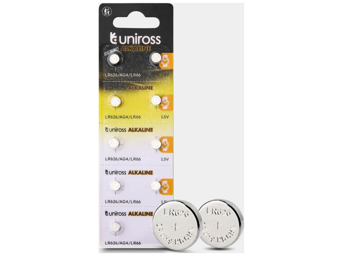 Uniross Alkaline LR66 Knapcellebatterier 10 stk