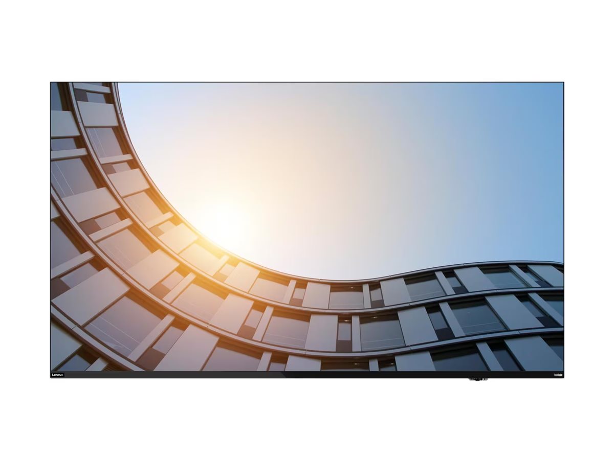 Lenovo ThinkVision E65 LFD - 65 Diagonal klasse (64.5 til at se) LED-bagbelyst LCD paneldisplay - interaktiv - 4K UHD (2160p) 3840 x 2160 - HDR - D