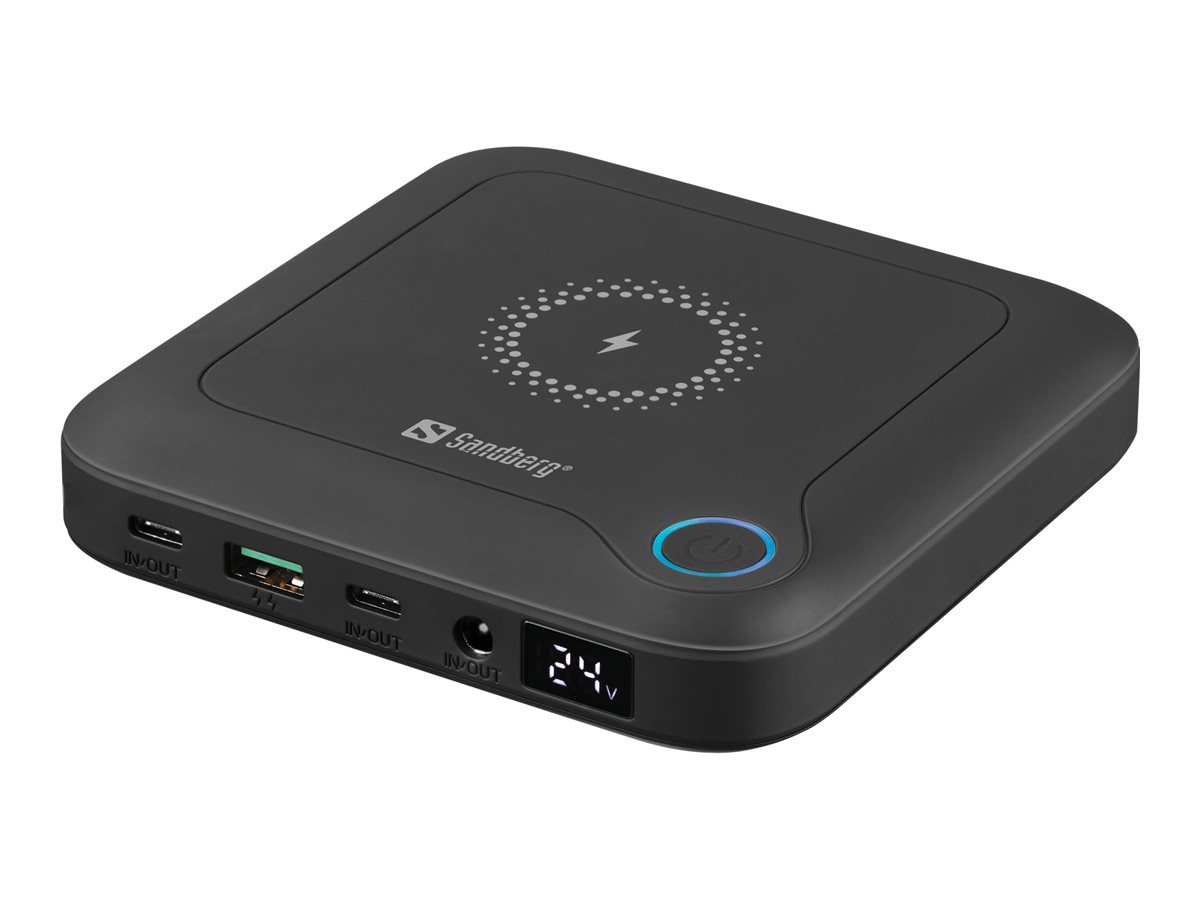 Sandberg All-in-1 Laptop Powerbank 25000 Powerbank - Sort - 25000 mAh