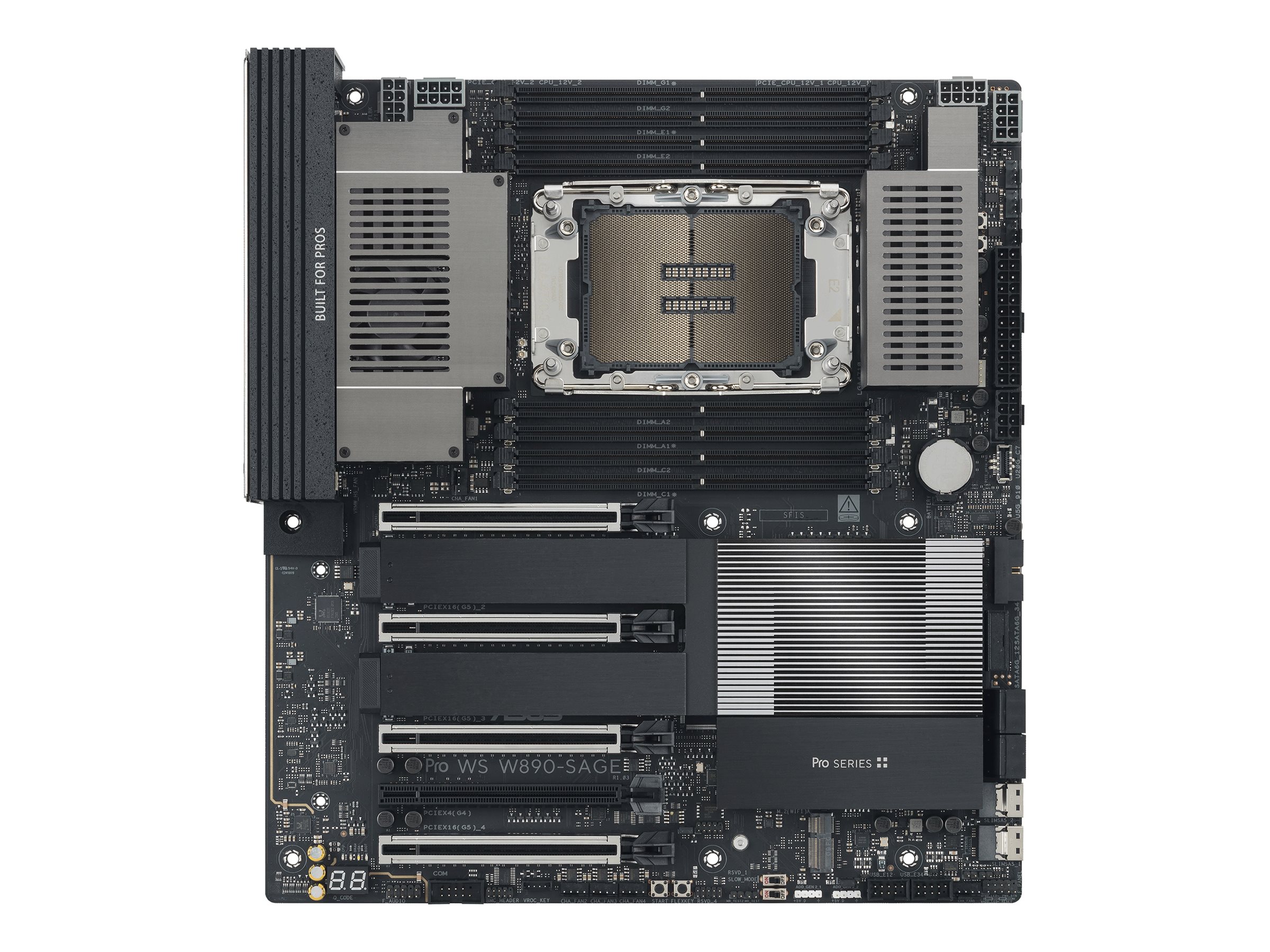 ASUS Pro WS W890-SAGE Bundkort - Intel W890 - LGA4710-2 Socket socket - DDR5 RAM - SSI (Server)