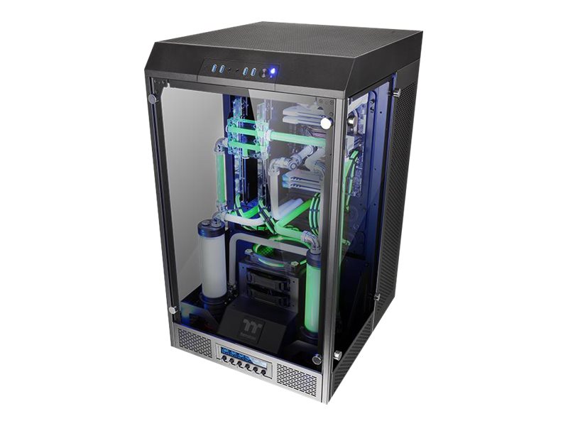 Thermaltake The Tower 900 - Tower - udvidet ATX - ingen strømforsyning (PS/2) - sort - USB/Lyd