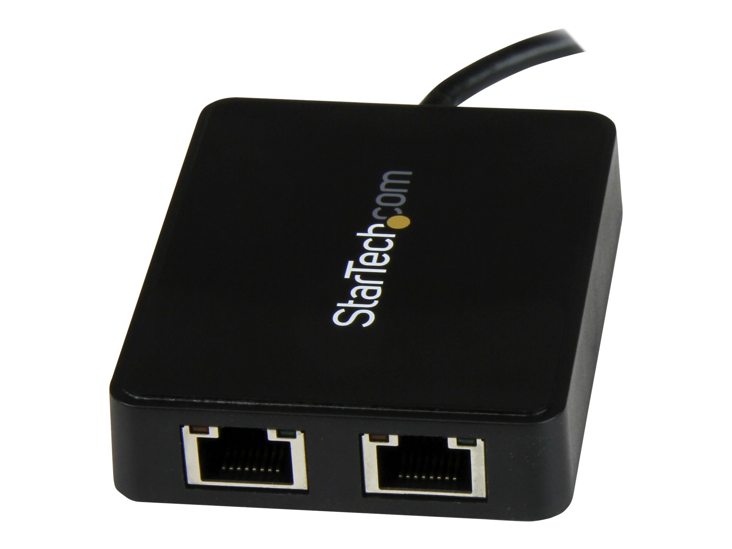StarTech.com USB C to Dual Gigabit Ethernet Adapter with USB (Type-A) Port