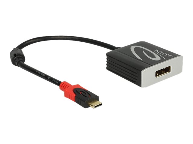 Delock - Ekstern videoadapter - VL100 - USB-C - DisplayPort - sort - detailsalg