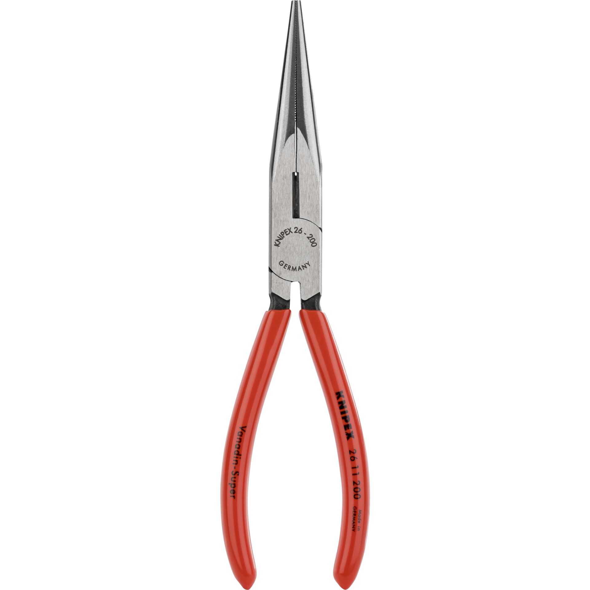 Knipex 26 11 200, Diagonal tang, 2,5 mm, 7,3 cm, Stål, Plast, Rød