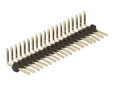 Delock-hanstik 20 pin, 1,27 mm pitch, 1-række, vinklet, 5 stk