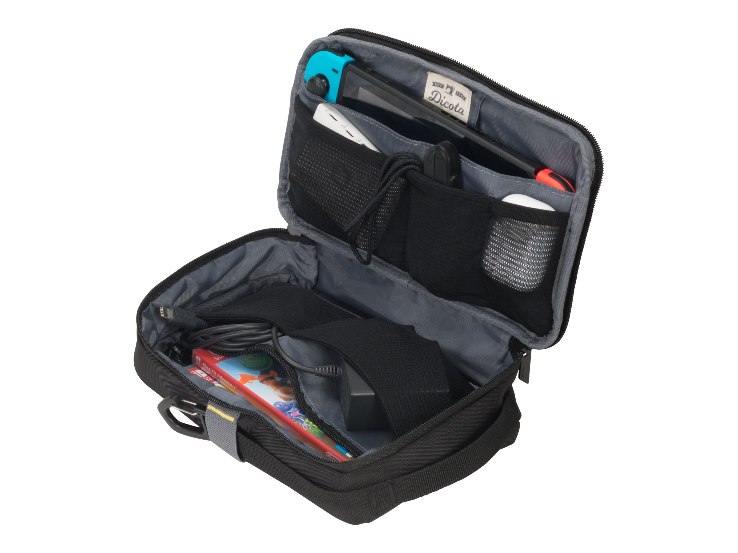DICOTA Eco Accessory Pouch MOVE Small Bæretaske Sort Polyester 600D RPET