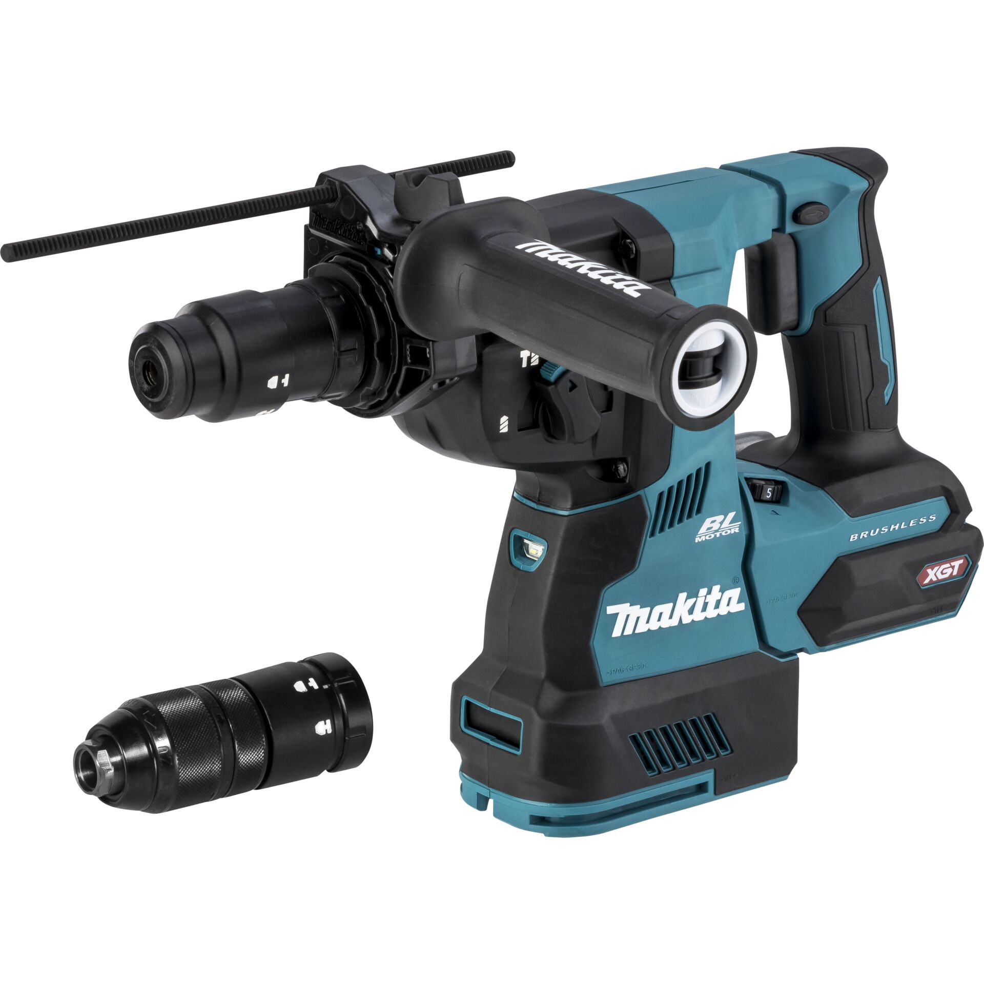 Makita HR004GZ - Roterende hammer - ledningfri - 3 tilstande - SDS-plus - 2.9 Joule - intet batteri - 40 V - SOLO