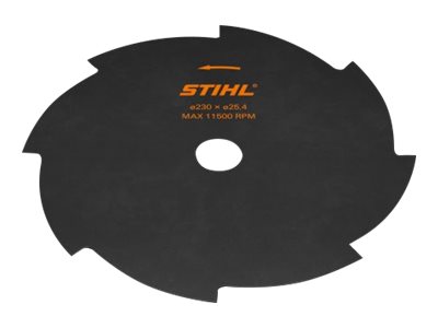 Stihl 40017133803, Buskrydderklinge, Sort, Metal, 1 stk