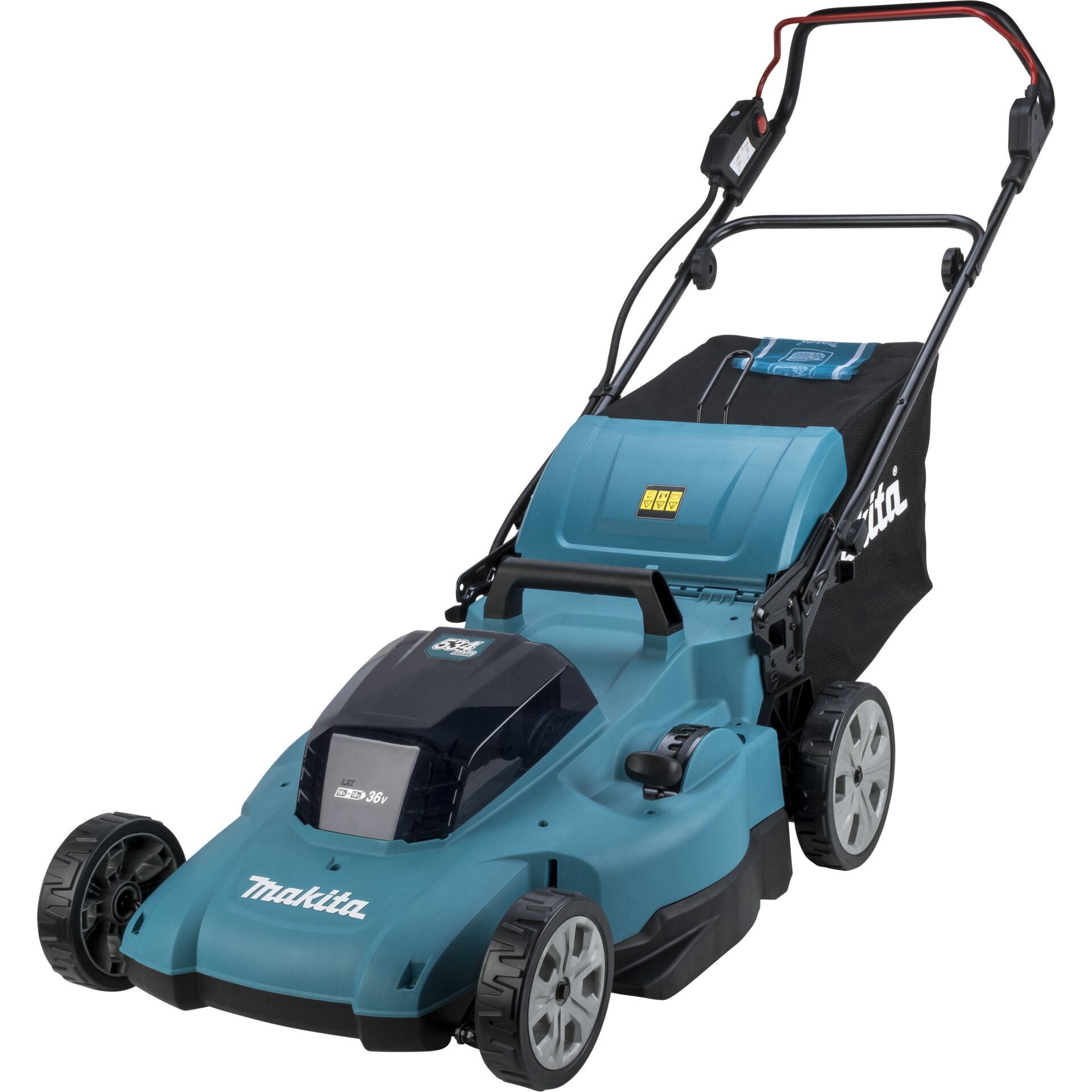 Makita DLM538Z - Græsslåmaskine - ledningfri - 18 V - 860 W - 3000 opm - 53 cm - 28 kg