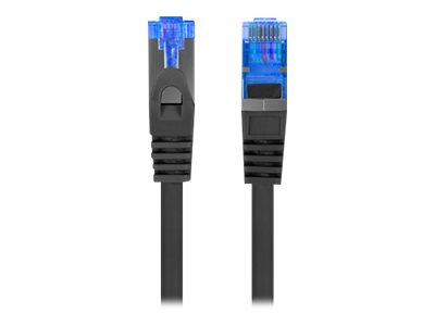 Lanberg patch cable - 25 cm - black RAL 9004 - Sort - 0.25m